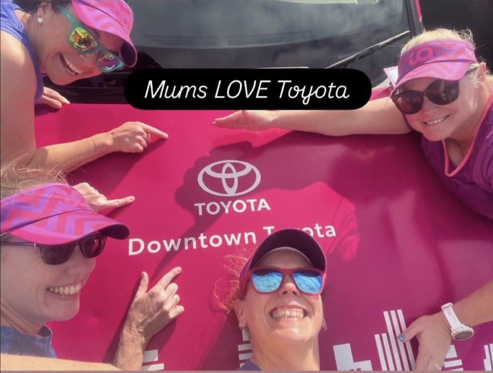 Social Mums Club mums showing their love for Downtown Toyota